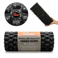 Roller do masażu duży wałek z wypustkami EPP Majestic Sport 33x14 cm