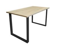 Stół do salonu kuchni 70x120x28 LOFT czarny Dąb Sonoma