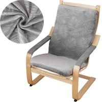 POKROWIEC NA FOTEL FINKA WELUR PREMIUM SZARY