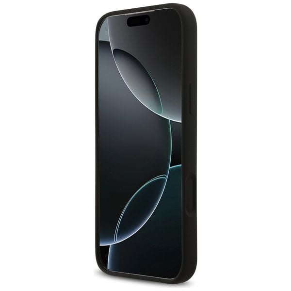 etui guess silicone big 4g script do     iphone 17 pro max czarny zdjęcie 5
