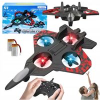 SAMOLOT ZDALNIE STEROWANY DRON RC MODEL LATAJĄCY PILOT LED 360 2aku PREZENT