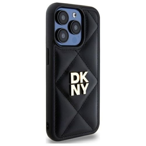 dkny dkhcp15lpqdslk iphone 15 pro 6.1   czarny/black quilted stack logo na Arena.pl