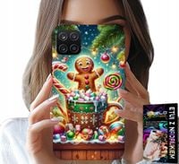 ETUI DO SAMSUNG GALAXY A22 5G - PIERNIK PIERNIKI ŚWIĄTECZNE WZORY +SZKŁO