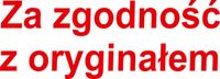 PIECZĄTKA - ZA ZGODNOŚĆ Z ORYGINAŁEM - tanio