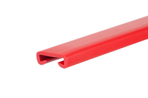 Listwa poręczowa PCV PREMIUM, poręczówka 40x8mm czerwony 1mb
