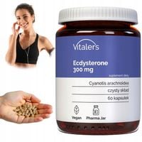Vitaler's Ekdysteron Ecdysterone 300 mg Wytrzymałość Energia 60 kapsułek