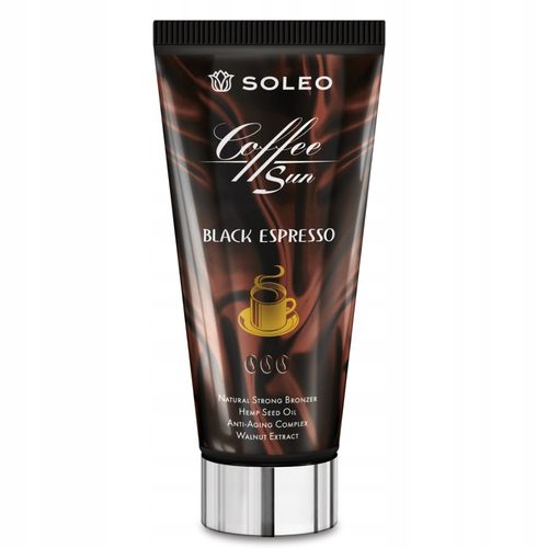 SOLEO BLACK ESPRESSO 150ml MOCNY BRONZER Z + BALSAM PO OPALANIU 150ml na Arena.pl
