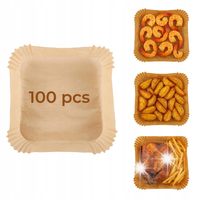 400x WKŁAD AIR FRYER Papier wkłady papierowe do frytkownicy beztłuszczowej