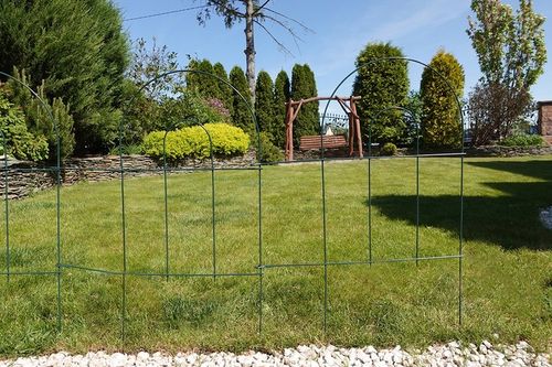 Ozdobny Płotek Ogrodowy 83cm Metal Rabatowy Do Ochrony Krzewów Roślin 308cm na Arena.pl