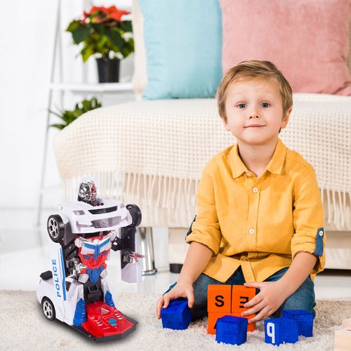 TRANSFORMER AUTO SAMOCHÓD POLICJA ROBOT JEŹDZI GRA na Arena.pl