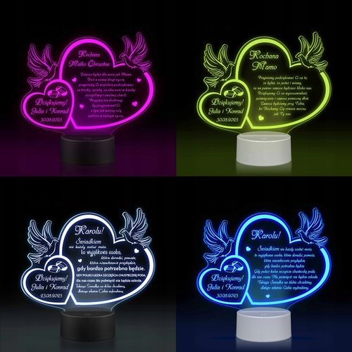 PODZIĘKOWANIA DLA RODZICÓW Świadków PREZENT na ŚLUB WESELE z TWOIM GRAWERem na Arena.pl