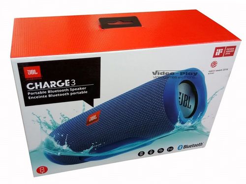 Oryginalny Głośnik JBL CHARGE 3 Niebieski na Arena.pl
