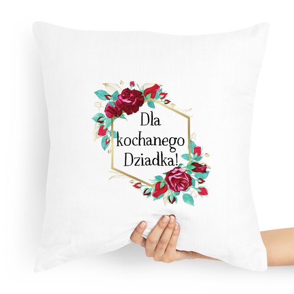 Poduszka Na Dzień Dziadka Dla Kochanego Dziadka! Z Nadrukiem Ze Zdjęciem zdjęcie 1