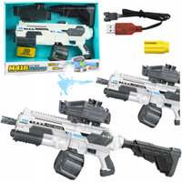 PISTOLET KARABIN BIAŁY M416 NA WODĘ 1350ML - AUTOMAT NA AKUMULATOR