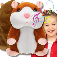 GADAJĄCY INTERAKTYWNY CHOMIK GADUŁA PRZEDRZEŹNIACZ GADAJĄCA ZABAWKA 16 CM