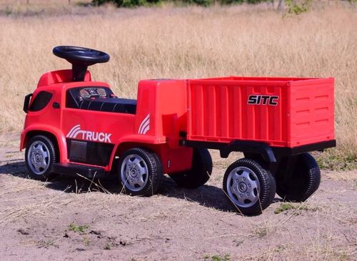 JEŹDZIK, CIĘŻARÓWKA NA AKUMULATOR Z PRZYCZEPĄ I DŹWIĘKAMI/GTS-6688-E na Arena.pl