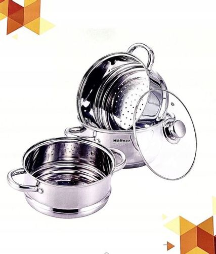 Garnek na parę stalowy do gotowania piętrowego 20cm 4el na Arena.pl