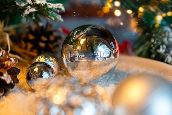 ZESTAW BOMBEK na Choinke 100szt Silver mix Bombki Choinkowe Świąteczne zdjęcie 13