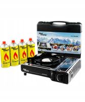 Kuchenka gazowa kempingowa + 4 kartusze