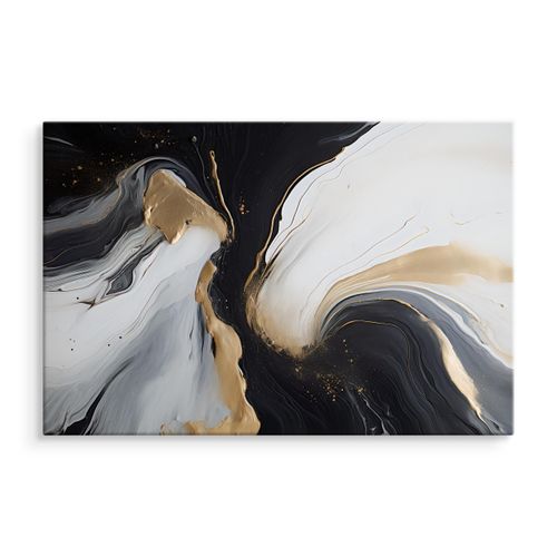 Obraz Canvas Styl GLAMOUR Złota Abstrakcja Marmur Dekoracja 40cm x 30cm na Arena.pl