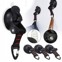 4-CZĘŚCIOWY ZESTAW HAK KEMPINGOWY Z PRZYSSAWKAMI, KEMPINGOWY Z PRZYSSAWKĄ