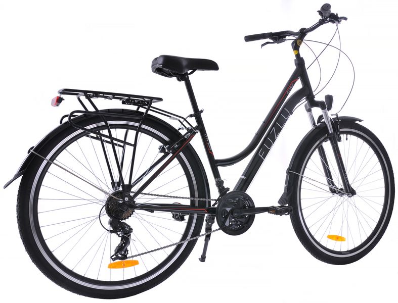 Rower trekkingowy 28 Fuzlu Core Lady amor. 18" czarny/czerwony/biały zdjęcie 2
