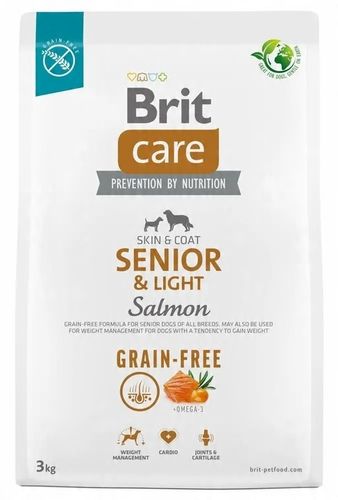 BRIT CARE Dog Grain-free Senior & Light Salmon 3kg na Arena.pl