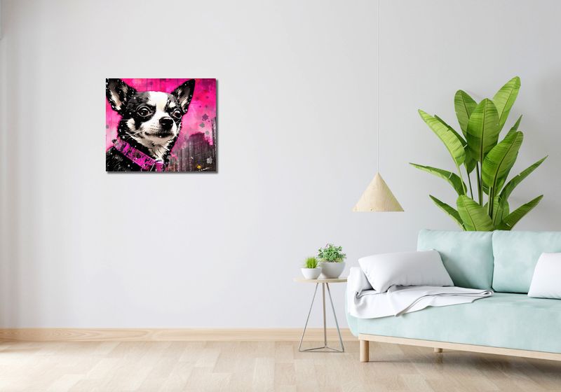 Obraz 60x50cm Mały Psiak o Dużej Duszy zdjęcie 2