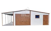 GARAŻ BLASZANY 6m x 6m + wiata 2,5m x 6m 3x okno  + drzwi ID279