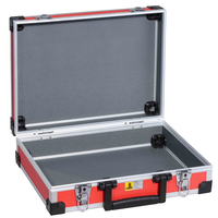 Walizka aluminiowa czerwona 344x270x105 mm