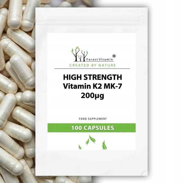 WITAMINA K2 MK-7 200mcg NATTO MOCNA 100 kapsułek zdjęcie 1