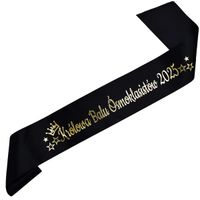 Królowa Balu Ósmoklasistów 2025 - czarna szarfa