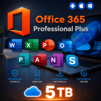 Microsoft Office 365 Pro Plus PL / Konto 5 Urządzeń Dożywotnio