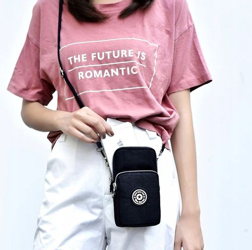 Torebka saszetka Czarna na telefon Samsung Iphone  T36_B_Czarny na Arena.pl