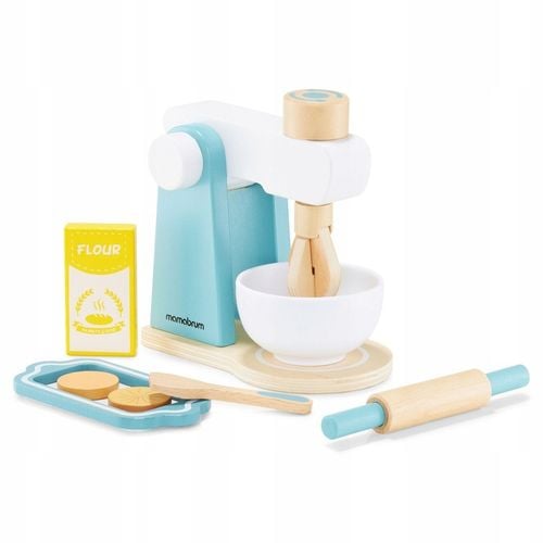 Zabawka Edukacyjna DREWNIANY MIKSER BLENDER ROBOT KUCHENNY DLA DZIECI 3+ na Arena.pl