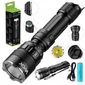 LATARKA LED TAKTYCZNA LAMPA PRO SZPERACZ TRZY KOLORY USB C BATON 1500LM