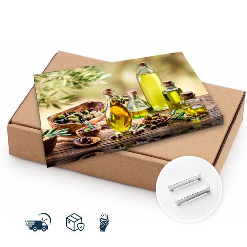 Obraz Na Płótnie Do Kuchni Oliwa Z Oliwek Przyprawy 120cm x 80cm na Arena.pl