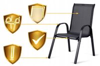 Krzesła ogrodowe tekstylne Sofotel SO-980 zestaw 2 szt