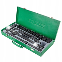 KLUCZE NASADOWE NASADKI GRZECHOTKA ZESTAW 1/2 24EL 8-32MM WALIZKA METALOWA