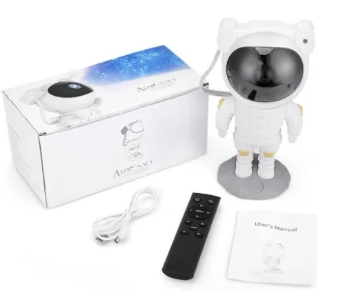 Lampka Nocna LED Projektor Rzutnik GWIAZD Nieba ASTRONAUTA Dla Dzieci PILOT na Arena.pl