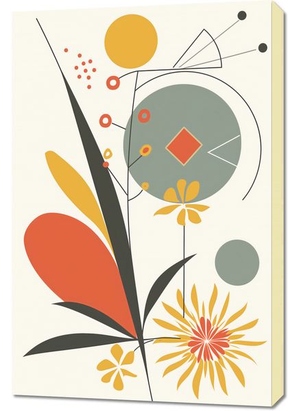 Obraz 60x90cm Geometryczny Ogród zdjęcie 1