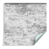 Tapeta Stary Ceglany Mur w Odcieniach Szarości