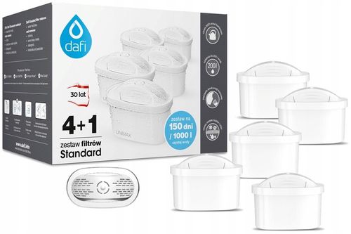 Wkład filtrujący / FILTR do wody Dafi Unimax Standard 5 sztuk ORYGINALNY na Arena.pl
