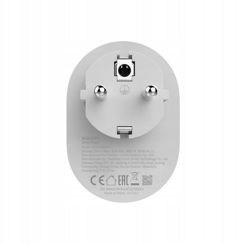 Inteligentne Gniazdo WiFi Xiaomi Mi Smart Plug 2 Uziemienie Miernik na Arena.pl
