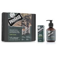 PRORASO Duo Pack Zestaw do brody Olejek + Szampon, Cypress & Vetyver