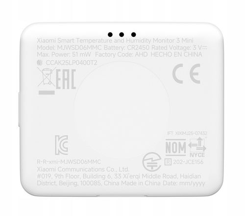 Termometr Czujnik Xiaomi Smart Temperature and Humidity Monitor 3 Mini na Arena.pl