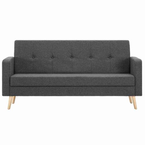 Sofa Tapicerowana Materiałem, Ciemnoszara na Arena.pl