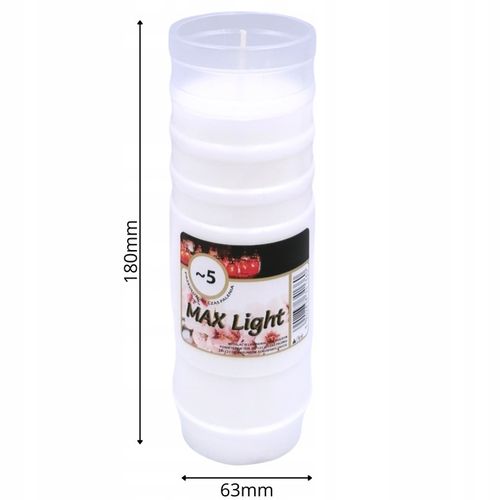 Wkłady do zniczy Znicze olejowe Całoroczne 5 dni 120h Max Light 16szt na Arena.pl