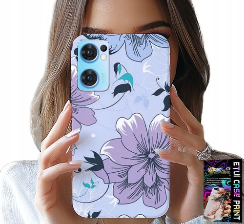 ETUI DO OPPO RENO7 5G - KWIATKI KWIECISTE MODNE WZORY PLECKI na Arena.pl