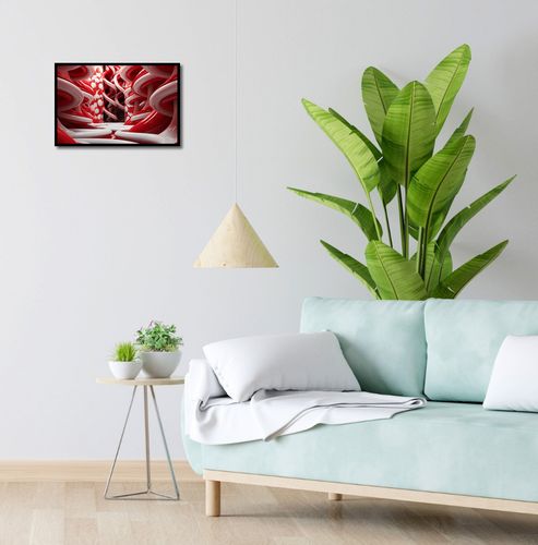 Plakat 45x30cm Czerwone Wiry na Arena.pl